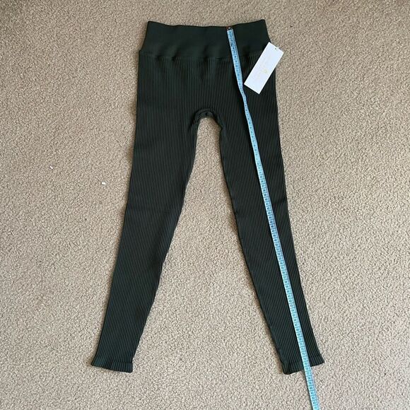 Spiritual Gangster Ribbed Leggings green M/L - Picture 5 of 5